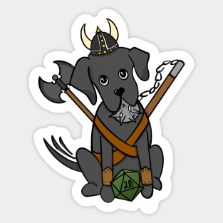 Great Dane Barbarian | DND Dogs | Fantasy ARt Sticker